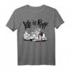 HapDeer 101 Dalmatians T-Shirt - Vintage Design mit 'Life Is Ruff' für Hundeliebhaber & Disney-Fans