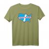 HapDeer T-Shirt Across America - Official Merchandise, Klassisch geschnitten, doppelt genähter Saum