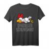 Lustiges Hühner Schlafshirt Pyjama für Damen und Herren - Originelles Geschenk für Langschläfer, Morgenmuffel und Tierliebhaber