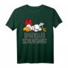 Lustiges Hühner Schlafshirt Pyjama für Damen und Herren - Originelles Geschenk für Langschläfer, Morgenmuffel und Tierliebhaber