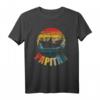 Lustiges Kapitän Vatertag T-Shirt - Retro Papitän Design für Männer & Väter mit Bootsbezug