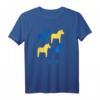 Schwedisches Dalapferd Schweden Flagge T-Shirt – Traditionelles skandinavisches Design als Geschenkidee zu Weihnachten & Geburtstag