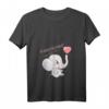 Lustiges Schwangerschafts T-Shirt mit Babybauch Elefant - Perfekt zum Baby-Party Verkünden & als Geschenk für Schwangere