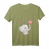 Lustiges Schwangerschafts T-Shirt mit Babybauch Elefant - Perfekt zum Baby-Party Verkünden & als Geschenk für Schwangere