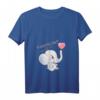 Lustiges Schwangerschafts T-Shirt mit Babybauch Elefant - Perfekt zum Baby-Party Verkünden & als Geschenk für Schwangere