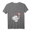 Lustiges Schwangerschafts T-Shirt mit Babybauch Elefant - Perfekt zum Baby-Party Verkünden & als Geschenk für Schwangere