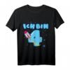 4. Geburtstag Junge Shirt mit Rakete und Weltraummotiv - Geburtstagsgeschenk für kleine Astronauten, Kinder, Sohn, Enkel & Neffen