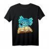 Axolotl Read Book T-Shirt - Lustiges Geschenk für Fische- und Bücherliebhaber, Perfekt zu Weihnachten & Geburtstag für Kinder und Jugendliche