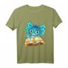 Axolotl Read Book T-Shirt - Lustiges Geschenk für Fische- und Bücherliebhaber, Perfekt zu Weihnachten & Geburtstag für Kinder und Jugendliche
