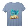Axolotl Read Book T-Shirt - Lustiges Geschenk für Fische- und Bücherliebhaber, Perfekt zu Weihnachten & Geburtstag für Kinder und Jugendliche