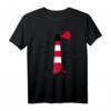 Leuchtturm T-Shirt mit Möwen am Meer – Klassisch geschnitten, perfekt für Küstenliebhaber & Meeresfans