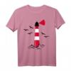 Leuchtturm T-Shirt mit Möwen am Meer – Klassisch geschnitten, perfekt für Küstenliebhaber & Meeresfans
