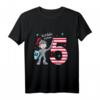 Kinder 5. Geburtstag T-Shirt - Ich bin schon fünf mit coolem Ritter und Schwert, ideales Geschenk für kleine Ritter zum Geburtstag
