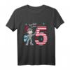 Kinder 5. Geburtstag T-Shirt - Ich bin schon fünf mit coolem Ritter und Schwert, ideales Geschenk für kleine Ritter zum Geburtstag
