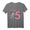 Kinder 5. Geburtstag T-Shirt - Ich bin schon fünf mit coolem Ritter und Schwert, ideales Geschenk für kleine Ritter zum Geburtstag