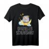 Offizielles Schlafshirt Pyjama Nachthemd Eule Owl – Witziges Geschenk für Langschläfer, Eulenfans und entspannte Nächte für Damen und Herren