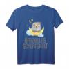 Offizielles Schlafshirt Pyjama Nachthemd Eule Owl – Witziges Geschenk für Langschläfer, Eulenfans und entspannte Nächte für Damen und Herren