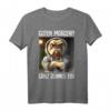 Guten Morgen Ganz dünnes Eis Kaffee Spruch T-Shirt – Lustige Geschenkidee für Morgenmuffel, Katzenliebhaber und Ironie-Fans