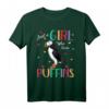Just A Girl Who Loves Puffins T-Shirt – Perfektes Geschenk für Puffin-Liebhaberinnen und Naturschutzfans