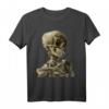 Vincent van Gogh Totenkopf mit brennender Zigarette T-Shirt – Einzigartiges Kunstmotiv für Kunstliebhaber & Fans von Van Gogh