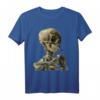Vincent van Gogh Totenkopf mit brennender Zigarette T-Shirt – Einzigartiges Kunstmotiv für Kunstliebhaber & Fans von Van Gogh