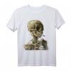 Vincent van Gogh Totenkopf mit brennender Zigarette T-Shirt – Einzigartiges Kunstmotiv für Kunstliebhaber & Fans von Van Gogh