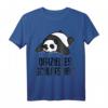 Offizielles Schlafshirt Pyjama mit Pandabär - Lustiges Geschenk für Nachteulen, Langschläfer & Schlafliebhaber für Damen & Herren