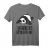 Offizielles Schlafshirt Pyjama mit Pandabär - Lustiges Geschenk für Nachteulen, Langschläfer & Schlafliebhaber für Damen & Herren