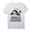 Offizielles Schlafshirt Pyjama mit Pandabär - Lustiges Geschenk für Nachteulen, Langschläfer & Schlafliebhaber für Damen & Herren