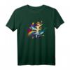 Western Cowboy Cat auf einem Hai mit Regenbogen in Taco Space - Lustiges, originelles Geschenk für Freunde, Familie und alle Anlässe