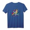 Western Cowboy Cat auf einem Hai mit Regenbogen in Taco Space - Lustiges, originelles Geschenk für Freunde, Familie und alle Anlässe