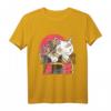 Japanische Kunstwerke Samurai Cat Anime T-Shirt – Perfektes Vintage Geschenk für Anime-, Kampfsport- und Otaku-Fans