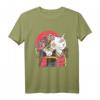 Japanische Kunstwerke Samurai Cat Anime T-Shirt – Perfektes Vintage Geschenk für Anime-, Kampfsport- und Otaku-Fans