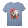 Japanische Kunstwerke Samurai Cat Anime T-Shirt – Perfektes Vintage Geschenk für Anime-, Kampfsport- und Otaku-Fans