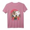 Japanische Kunstwerke Samurai Cat Anime T-Shirt – Perfektes Vintage Geschenk für Anime-, Kampfsport- und Otaku-Fans