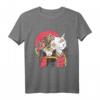 Japanische Kunstwerke Samurai Cat Anime T-Shirt – Perfektes Vintage Geschenk für Anime-, Kampfsport- und Otaku-Fans