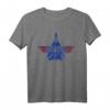 HapDeer Fighter Jet Logo T-Shirt – Offiziell lizenziertes Top Gun Merchandise für Flugzeug- & Actionfilm-Fans