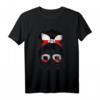 Polnisches Mädchen T-Shirt mit Flagge und Messy Bun - Geschenk für Polen-Fans zu Geburtstag, Weihnachten, Halloween & mehr