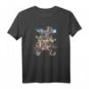 HapDeer Kingdom Hearts Group Shot Deep Dive Sketch T-Shirt - Offiziell lizenzierte Gaming Kleidung für Fans jeden Alters