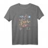 HapDeer Kingdom Hearts Group Shot Deep Dive Sketch T-Shirt - Offiziell lizenzierte Gaming Kleidung für Fans jeden Alters