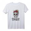 Team Braut Totenkopf T-Shirt für Frauen - Cooles, lustiges Outfit für Junggesellinnenabschied, Poltern & Party