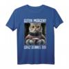 Guten Morgen? Ganz dünnes Eis! Lustiges Kaffee Spruch T-Shirt mit Katze für Morgenmuffel, Nachtschichtarbeiter & humorvolle Geschenke