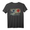 Old School Japanese Kanagawa The Great Wave Tattoo T-Shirt - Vintage Ukiyo-e Kunst für Anime, Manga & Harajuku Fans