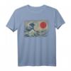 Old School Japanese Kanagawa The Great Wave Tattoo T-Shirt - Vintage Ukiyo-e Kunst für Anime, Manga & Harajuku Fans