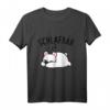 Eisbär Schlafshirt Pyjama Nachthemd - Lustiges Müder Schlafbär T-Shirt, perfekte Schlafkleidung für Langschläfer & Geschenkidee