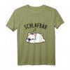 Eisbär Schlafshirt Pyjama Nachthemd - Lustiges Müder Schlafbär T-Shirt, perfekte Schlafkleidung für Langschläfer & Geschenkidee