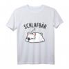 Eisbär Schlafshirt Pyjama Nachthemd - Lustiges Müder Schlafbär T-Shirt, perfekte Schlafkleidung für Langschläfer & Geschenkidee