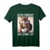 Guten Morgen! Dünnes Eis Kaffee Spruch T-Shirt – Lustiges Geschenk für Morgenmuffel, Schichtarbeiter & Katzenliebhaber
