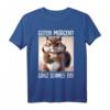 Guten Morgen! Dünnes Eis Kaffee Spruch T-Shirt – Lustiges Geschenk für Morgenmuffel, Schichtarbeiter & Katzenliebhaber
