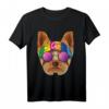 Hippie Yorkshire Terrier Liebe Friedenszeichen 70er Jahre T-Shirt – Retro Style für Tierliebhaber & Friedensbotschafter